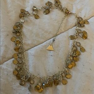 NEW Rustic Gold Serefina Bib Statement Necklace